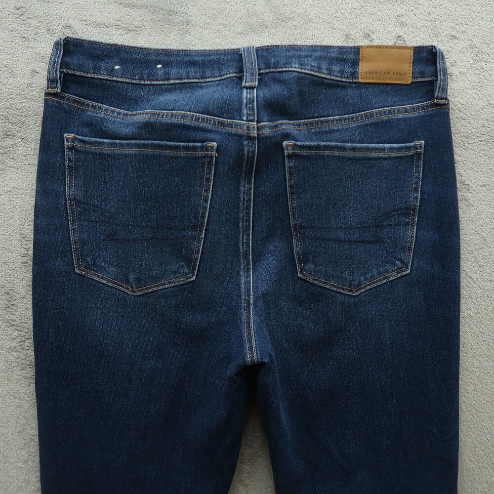 American Eagle Jeans Women's 10R High-Rise Jegging Denim 29" Inseam Distressed - Picture 15 of 16